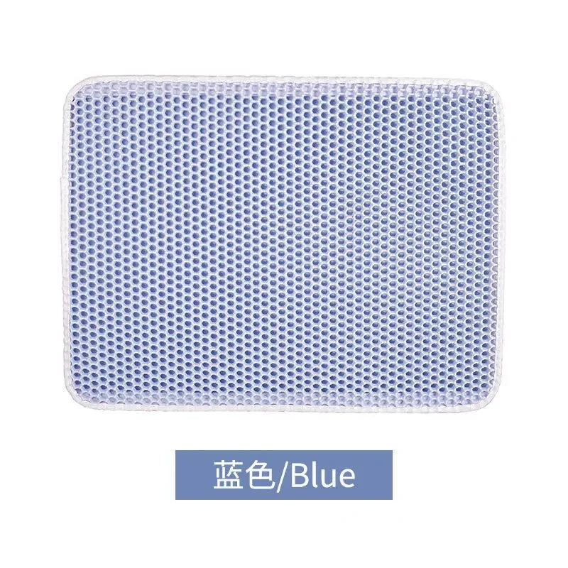 Waterproof Pet Cat Litter Mat Double Layer Pet Litter Box Mat Non-Slip Sand Cat Pad Washable Bed Mat Clean Pad Products