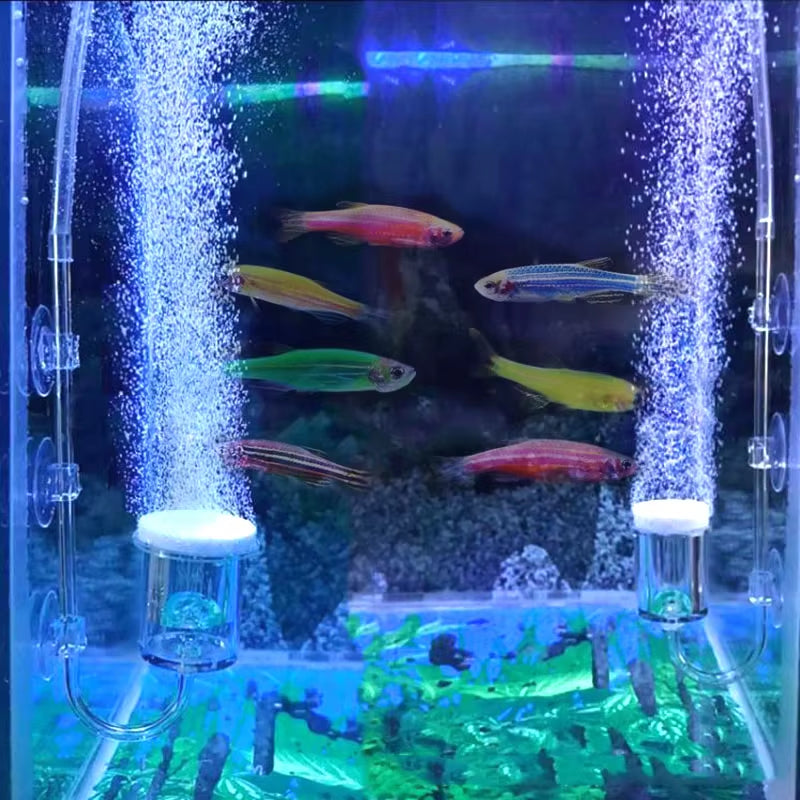 Acrylic Air Pump Sand Stone Aquarium Oxygen Pump Fresh Air Stone Nano Bubble Bar Aquarium Fish Tank Aerator Pump