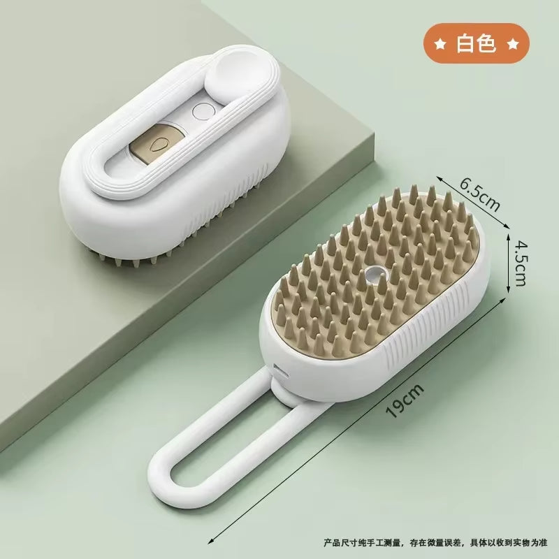 3-In-1 Steamy Brush for Pet Cat Dog Grooming Accessories Electric Brushes for Hair Cleaning Massage Comb Cat Dog Stuff Supplies