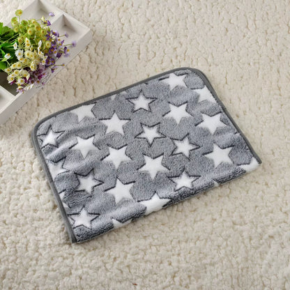 Soft Cozy Dog Bed Mat for Small Large Dogs Bone Star Avocado Print Warm Mattress Pet Cat Sleeping Blanket Puppy Travel Supplies