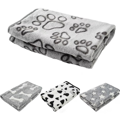 Soft Cozy Dog Bed Mat for Small Large Dogs Bone Star Avocado Print Warm Mattress Pet Cat Sleeping Blanket Puppy Travel Supplies