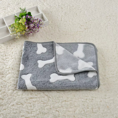 Soft Cozy Dog Bed Mat for Small Large Dogs Bone Star Avocado Print Warm Mattress Pet Cat Sleeping Blanket Puppy Travel Supplies
