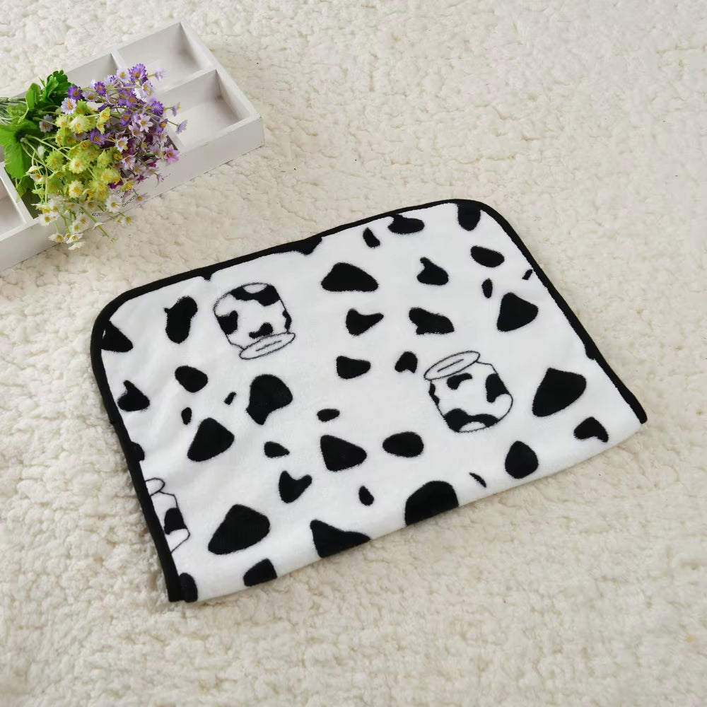 Soft Cozy Dog Bed Mat for Small Large Dogs Bone Star Avocado Print Warm Mattress Pet Cat Sleeping Blanket Puppy Travel Supplies