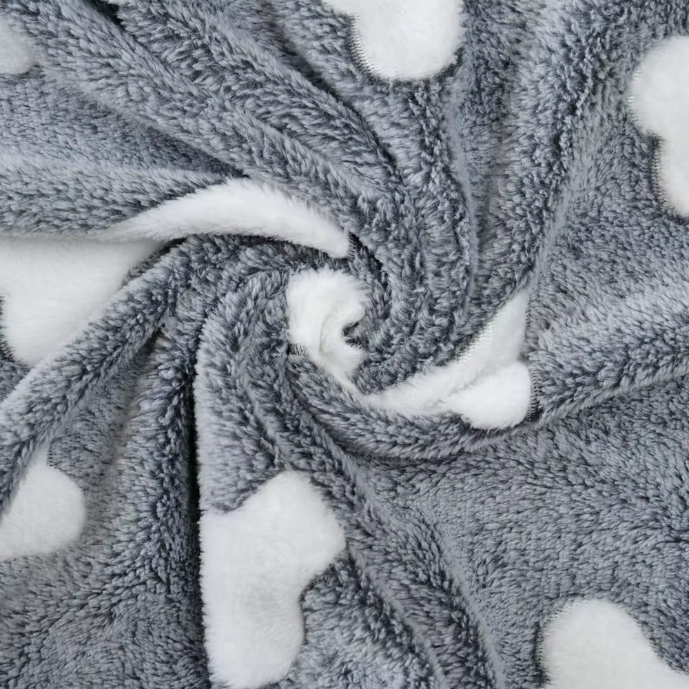 Soft Cozy Dog Bed Mat for Small Large Dogs Bone Star Avocado Print Warm Mattress Pet Cat Sleeping Blanket Puppy Travel Supplies