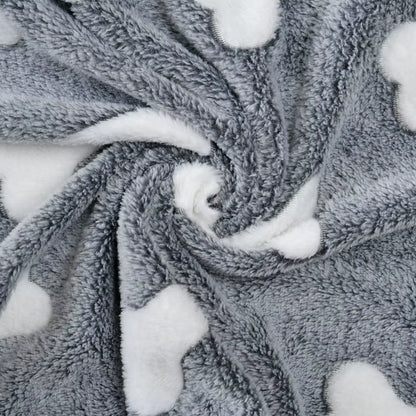 Soft Cozy Dog Bed Mat for Small Large Dogs Bone Star Avocado Print Warm Mattress Pet Cat Sleeping Blanket Puppy Travel Supplies