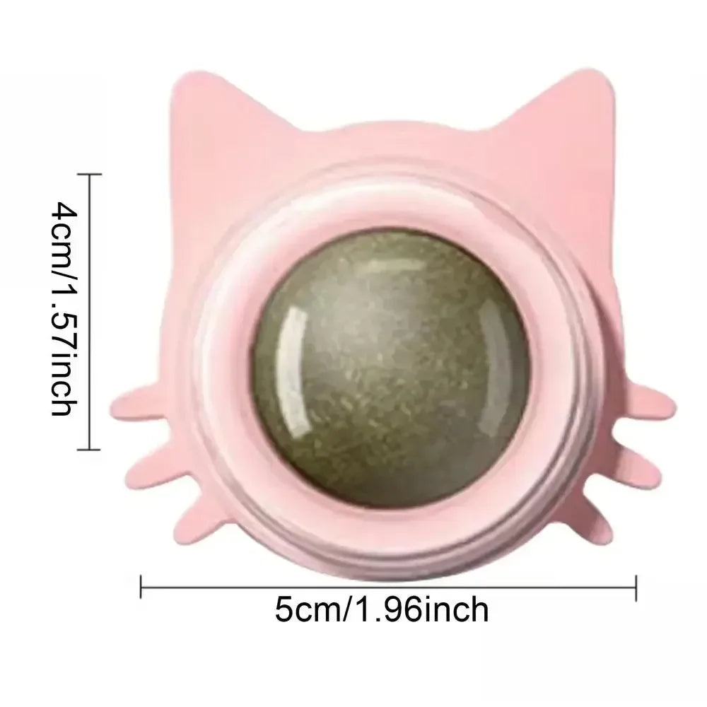 New Popular Cat Mint Chew Ball Toys Relieve Boredom, Cat Chew Toys Grind Teeth Toys Suction Cups ﻿