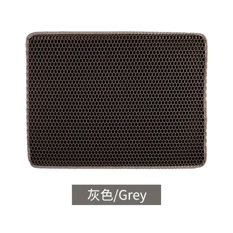 Waterproof Pet Cat Litter Mat Double Layer Pet Litter Box Mat Non-Slip Sand Cat Pad Washable Bed Mat Clean Pad Products