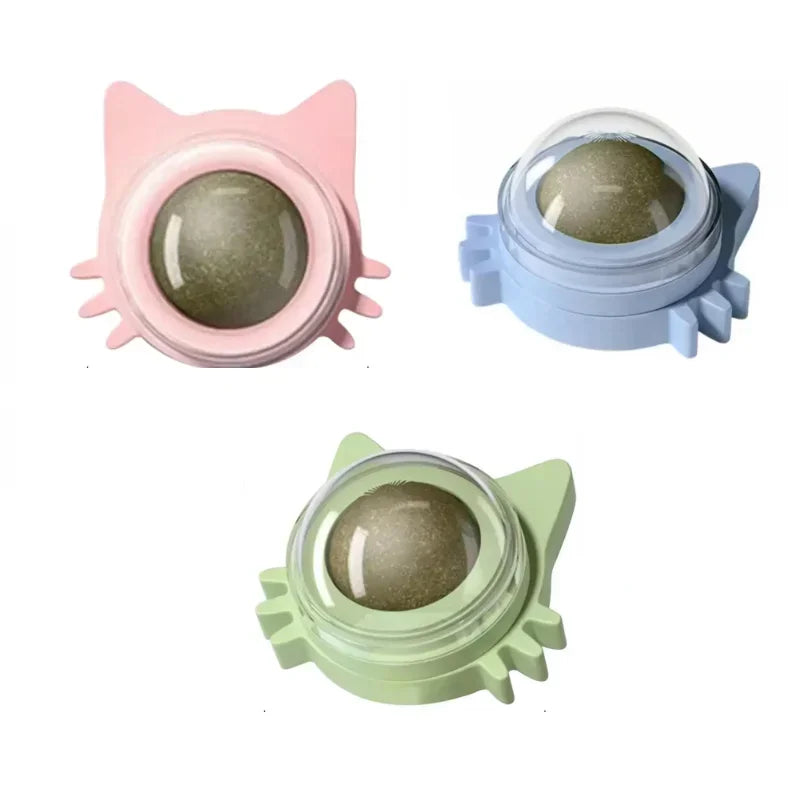 New Popular Cat Mint Chew Ball Toys Relieve Boredom, Cat Chew Toys Grind Teeth Toys Suction Cups ﻿