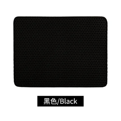 Waterproof Pet Cat Litter Mat Double Layer Pet Litter Box Mat Non-Slip Sand Cat Pad Washable Bed Mat Clean Pad Products