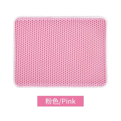 Waterproof Pet Cat Litter Mat Double Layer Pet Litter Box Mat Non-Slip Sand Cat Pad Washable Bed Mat Clean Pad Products