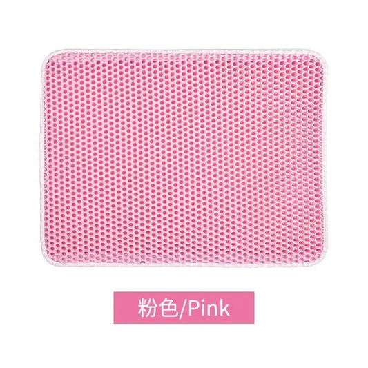 Waterproof Pet Cat Litter Mat Double Layer Pet Litter Box Mat Non-Slip Sand Cat Pad Washable Bed Mat Clean Pad Products
